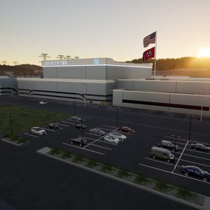 A rendering of the future Infinity Two Fusion Pilot Plant at TVA’s Bull Run in East Tennessee.