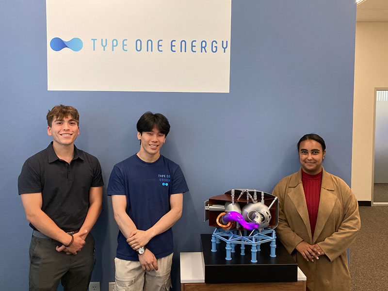 Type one energy interns with stellarator model